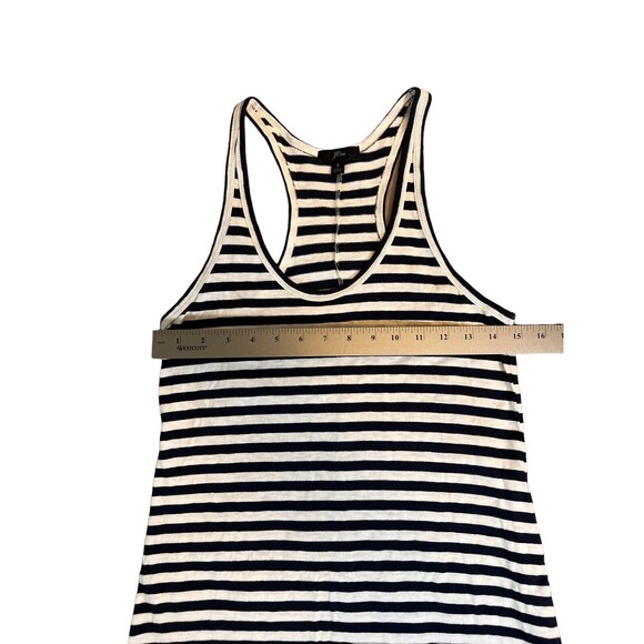 Re-Imagined by J. Crew Womens Sz Small Navy Blue Striped Racerback Tank Dress - Picture 5 of 6